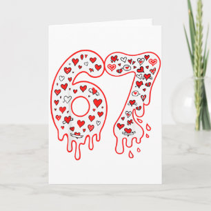 67 Ijs Drip Meme Zes Zeven Gen Alpha Valenti Kaart