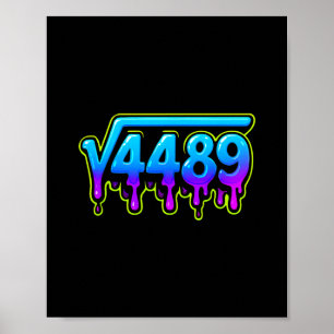 67 Ijs Meme Vierkantswortel 4489 Slang Wiskundeler Poster