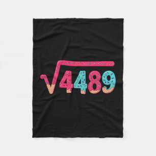 67 IJsdrip Meme Vierkantswortel 4489 Sla Jargon Wi Fleece Deken