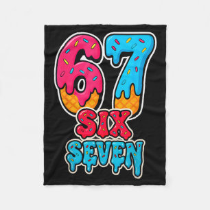67 IJsdruppel Grappig Zes Zeven Gen Alpha Meme S Fleece Deken