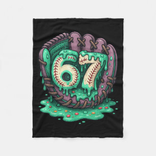 67 Ijsdruppel Grappig Zes Zeven Honkbal  Fleece Deken