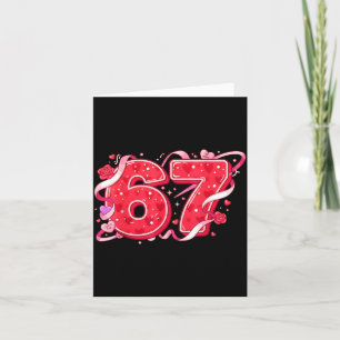 67 IJsdruppel Meme Funny Zes Zeven Valentijn D Kaart