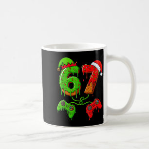 67 IJsdruppel Meme Gamer Zes Zeven Kerstmis B Koffiemok