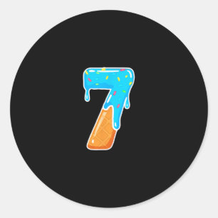 67 IJsdruppel Meme Grappig 6 7 Kostuum Paar Ronde Sticker