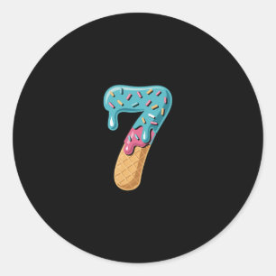 67 Ijsdruppel Meme Grappig Zes Zeven Bijpassend Pa Ronde Sticker