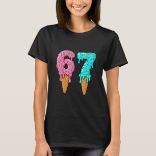 67 IJsdruppel Meme Grappig Zes Zeven Gen Alpha S T-shirt