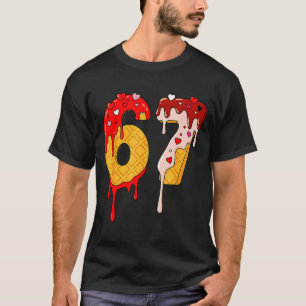 67 IJsdruppel Meme Grappig Zes Zeven Valentijn D T-shirt