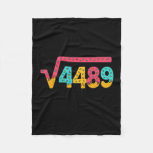 67 IJsdruppel Meme Vierkantswortel 4489 Informele  Fleece Deken