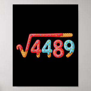 67 IJsdruppel Meme Vierkantswortel 4489 Poster