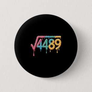 67 Ijsje Drip Meme Vierkantswortel 4489 Informele  Ronde Button 5,7 Cm