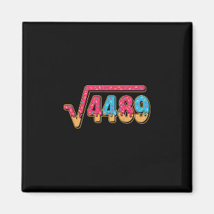 67 Ijsje Drip Meme Wiskunde Docent School Vierkant Magneet