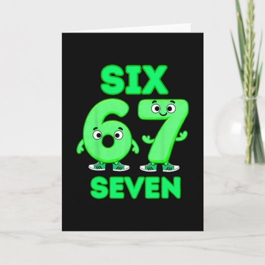 67 Italian Brainrot Funny Italian Brainrot Kids 67 Kaart (Voorkant)