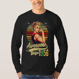 67 jaar oud Geweldige sinds 1956 67e verjaardag T-shirt