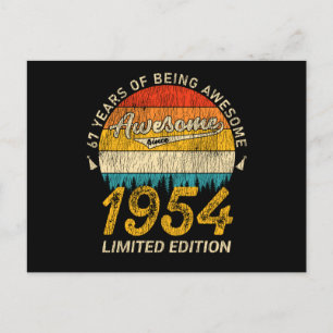 67 jaar oude dag 1954 Geweldige sinds 67 september Briefkaart