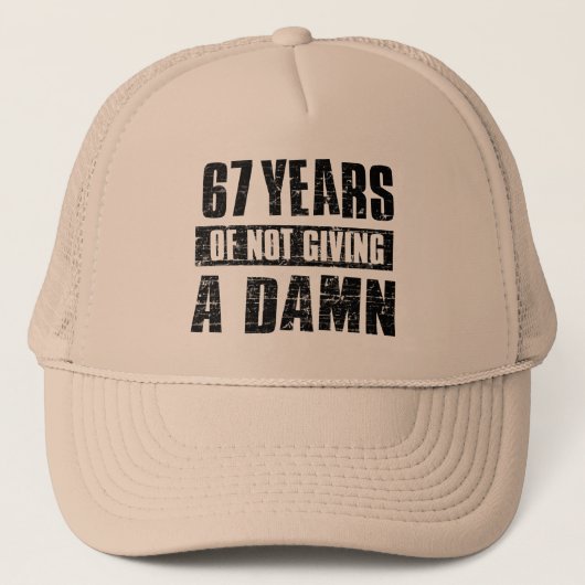 67 jaar trucker pet (Voorkant)