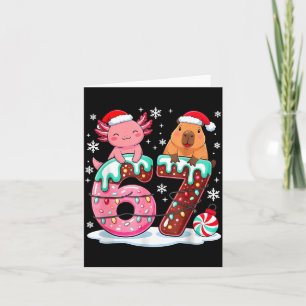 67 Kawaii Axolotl Capybara Kerst Ijs Crea Kaart