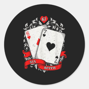 67 Ker Meme Kaart Kunst Geluks Hand Retro Esthetis Ronde Sticker