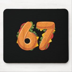 67 Kerst Burger T-shirt 6 7 Meme Grappig 67 Hambur Muismat
