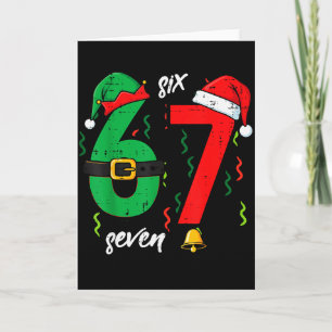 67 Kerst Grappig 6 7 Meme Zes Zeven Kerstmis Jonge Kaart