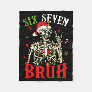 67 Kerst Grappig Zes Zeven Bruh Meme Skelet Sa Fleece Deken