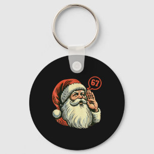 67 Kerst Grappig Zes Zeven Meme Brainrot Kerstman Sleutelhanger