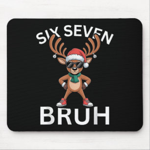 67 Kerst Grappig Zes Zeven Meme Brainrot Rendier Muismat