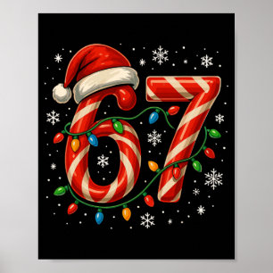 67 Kerst Meme Grappig Zes Zeven Kerstmis Lichtjes  Poster
