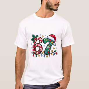 67 Kerst Meme Zes Zeven Kerstmis Grappige Jongens  T-shirt