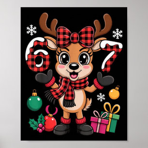 67 Kerst outfit vrouwen meme rendier zes zeven Poster