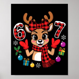 67 Kerst outfit vrouwen meme rendier zes zeven Poster