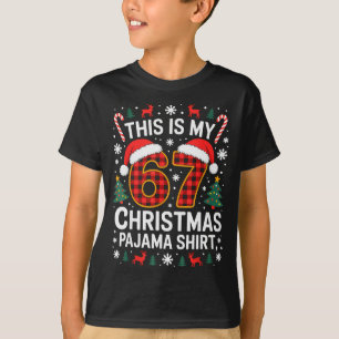 67 Kerst Pyjama Shirt Grappig Zes Zeven Meme Bra