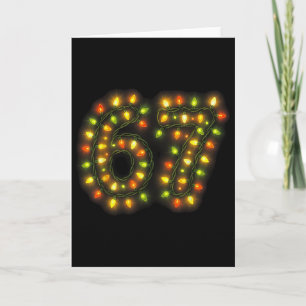 67 Kerstlichten 6 7 Meme Gen Alpha Jargon Kaart