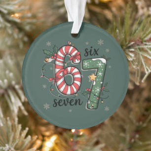 67 Kerstlichten Zes Zeven Vakantie Grappig Meme Ornament