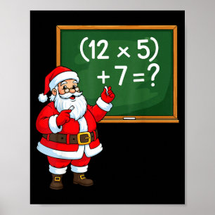 67 Kerstman Leraar Zes Zeven Meme Brainrot Poster