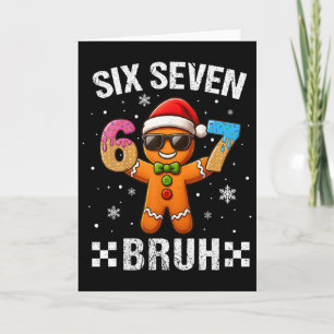 67 Kerstmis 6 7 Meme Peperkoek Man Kerst Pyjama Kaart