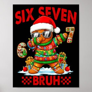67 Kerstmis 6 7 Meme Peperkoek Man Kerst Pyjama Poster