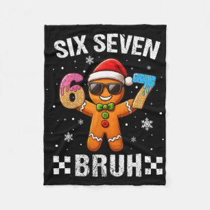 67 Kerstmis 6 7 Meme Peperkoek Man Kerstmis Pyjama Fleece Deken