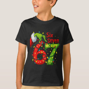 67 Kerstmis 6 7 Meme Pyjama's Vakantie Gen Alpha S T-shirt