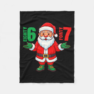 67 Kerstmis 6 7 Meme Zes Zeven Grappige Kerstman X Fleece Deken