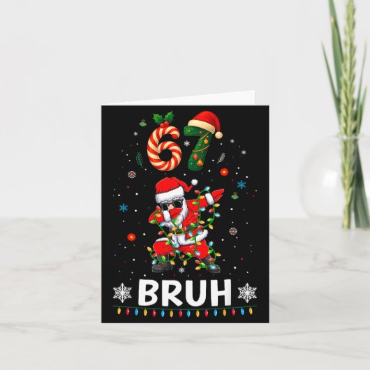 67 Kerstmis Bruh 6 7 Grappig Meme Cadeau Tienerjon Kaart (Voorkant)