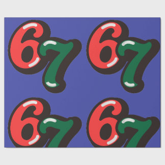 67 Kerstmis Grappig Rood & Groen Inpakpapier