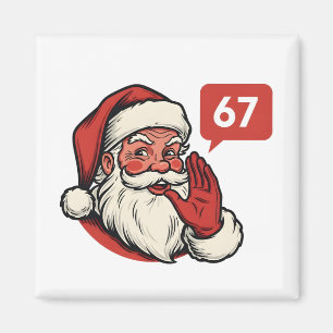 67 Kerstmis Prettig Zes Zeven Brainrot Sinterklaas Magneet
