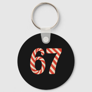 67 Kerstsnoep 6 7 Meme Feestdag Gen Alpha Slang Sleutelhanger