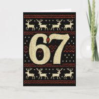 67 Kersttrui Lelijk 6 7 Meme Zes Zeven Metselaar