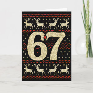 67 Kersttrui Lelijk 6 7 Meme Zes Zeven Metselaar Kaart