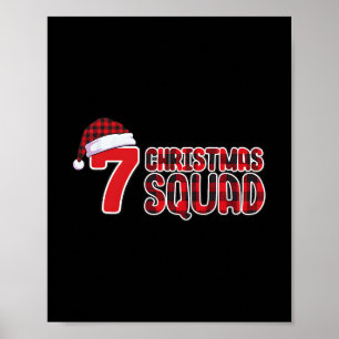 67 Kersttrui Zes Zeven Meme Squad 67 Rode Plaid Poster