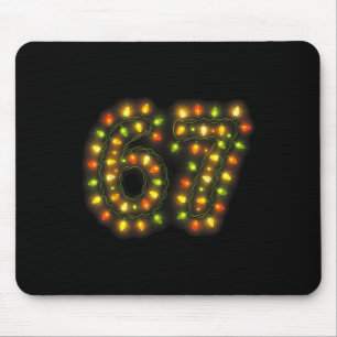 67 Kerstverlichting 6 7 Meme Gen Alpha Sla Muismat