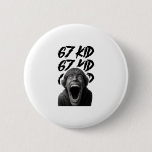 67 Kind 67 Meme Zes Zeven 6-7 Grappige Internetgra Ronde Button 5,7 Cm