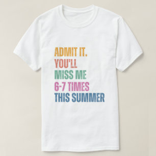 67 Laaste schooldag Gen A Laaste schooldag T-shirt