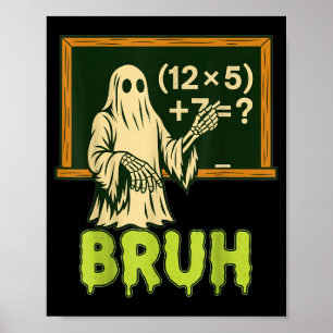 67 Leraar Halloween Geest Zes Zeven Meme Brainrot Poster